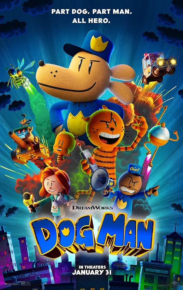 انیمیشن Dog Man 2025 | مرد سگی